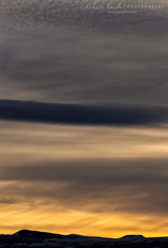 The clouds on this particular evening had several layers to make an interesting image.